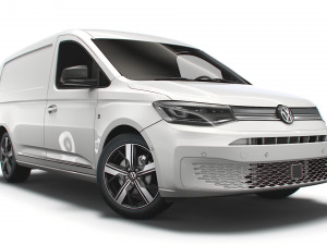 volkswagen caddy commerce pro van maxi 2021 3D Model