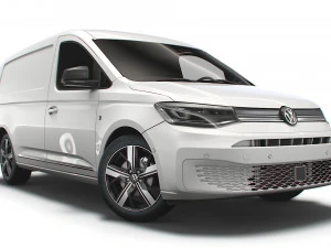 volkswagen caddy commerce pro van maxi 2021 Modèle 3D
