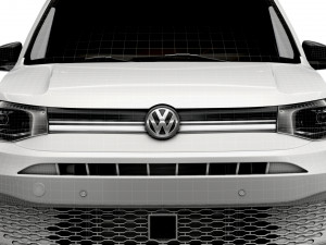 volkswagen caddy commerce pro van maxi 2021 Modelo 3D