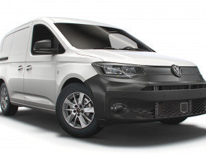 volkswagen caddy commerce van 2021 3D Model