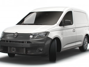 volkswagen caddy commerce van 2021 Modèle 3D