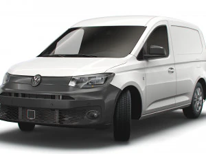 volkswagen caddy commerce van 2021 3D Model