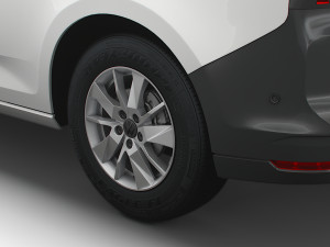 volkswagen caddy commerce van 2021 Modèle 3D