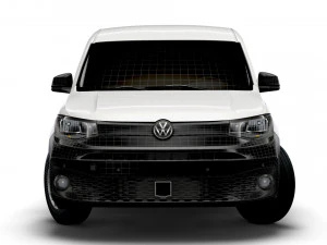 volkswagen caddy commerce van 2021 3D Model