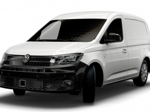 volkswagen caddy commerce van 2021 Modèle 3D