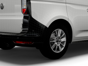 volkswagen caddy commerce van 2021 Modèle 3D