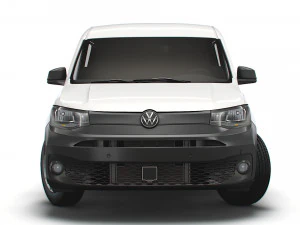 volkswagen caddy commerce van doublecab 2021 3D Model