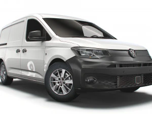 volkswagen caddy commerce van maxi 2021 Modèle 3D