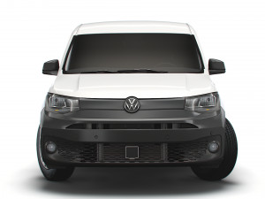 volkswagen caddy commerce van maxi 2021 Model 3D