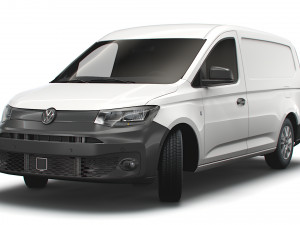 volkswagen caddy commerce van maxi 2021 Model 3D