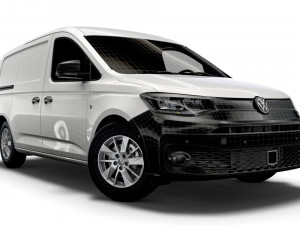 volkswagen caddy commerce van maxi 2021 Model 3D