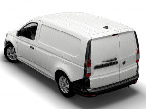 volkswagen caddy commerce van maxi 2021 Model 3D