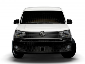 volkswagen caddy commerce van maxi 2021 Model 3D