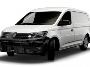 volkswagen caddy commerce van maxi 2021 Model 3D