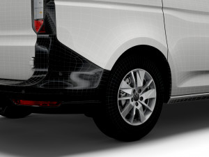 volkswagen caddy commerce van maxi 2021 Model 3D