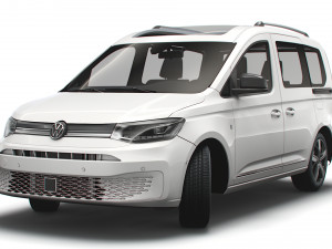 volkswagen caddy life 2021 Model 3D