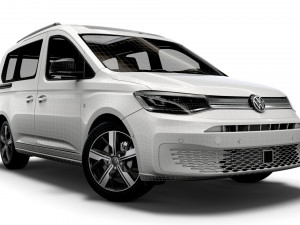 volkswagen caddy life 2021 Model 3D