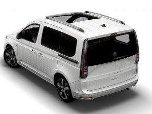 volkswagen caddy life 2021 3D in 3DExport