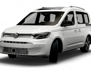volkswagen caddy life 2021 Model 3D