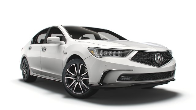acura rlx sh awd 2021 3D Model .c4d .max .obj .3ds .fbx .stl .blend 