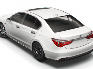 acura rlx sh awd 2021 3D Model
