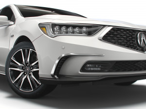 acura rlx sh awd 2021 3D Model