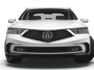 acura rlx sh awd 2021 3D Model