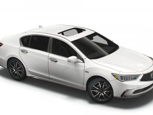 acura rlx sh awd 2021 Modello 3D