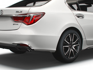 acura rlx sh awd 2021 3D Model