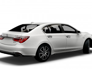 acura rlx sh awd 2021 3D Model