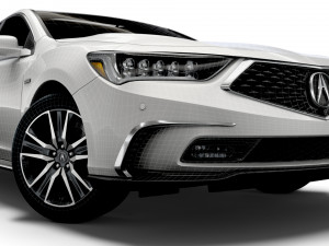 acura rlx sh awd 2021 3D Model