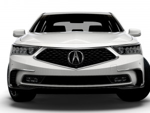 acura rlx sh awd 2021 3D Model