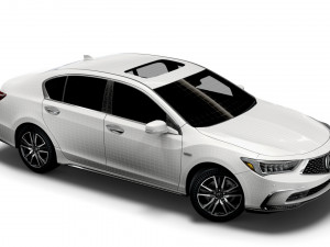 acura rlx sh awd 2021 3D Model