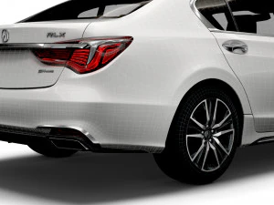 acura rlx sh awd 2021 Modello 3D