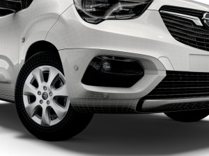 opel combo lwb limited edition van 2021 Model 3D