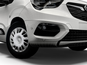 opel combo lwb sportive van 2021 3D 모델