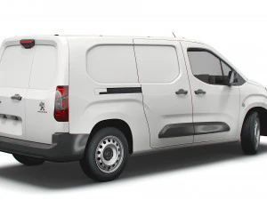 peugeot partner crew van lwb 2021 3D Model