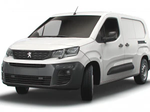 peugeot partner crew van lwb 2021 3D Model