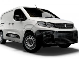 peugeot partner crew van lwb 2021 3D Model