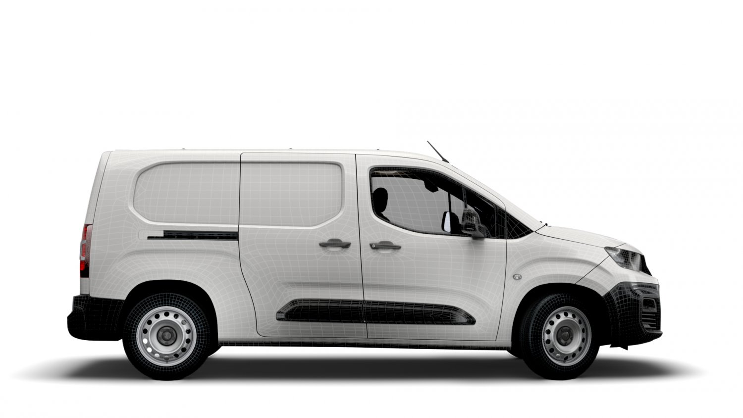 peugeot partner crew van lwb 2021 3D in 3DExport