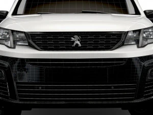 peugeot partner crew van lwb 2021 3D Model
