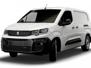 peugeot partner crew van lwb 2021 3D Model