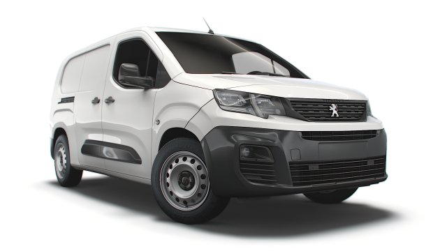 peugeot partner van lwb 2021 3D Model .c4d .max .obj .3ds .fbx .stl .blend 