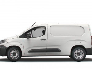 peugeot partner van lwb 2021 3D Model