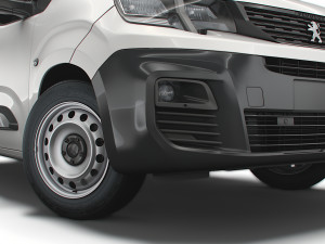 peugeot partner van lwb 2021 3D Model