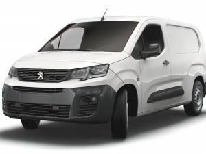 peugeot partner van lwb 2021 3D Model