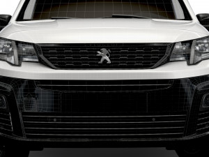 peugeot partner van lwb 2021 3D Model
