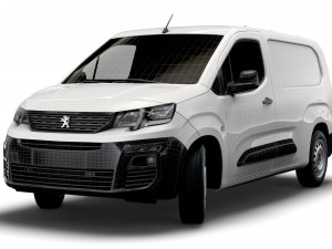 peugeot partner van lwb 2021 3D Model