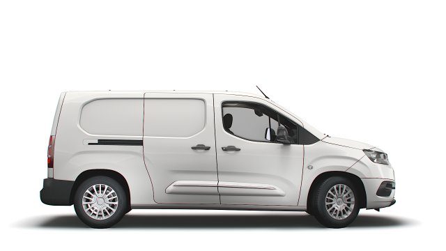 toyota proace city lwb van 2021 3D Model in Van and Minivan 3DExport