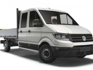 vw crafter cabine dupla basculante 2021 Modelo 3D